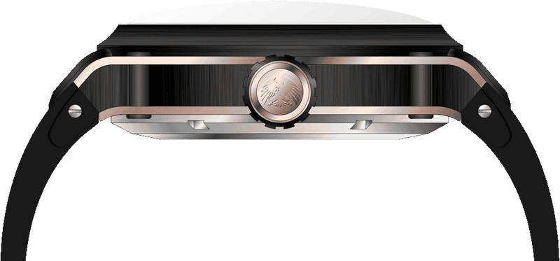 Rock Revival Macaw RRA.9037.RG.BL - Rose Gold Square Case Side Angle