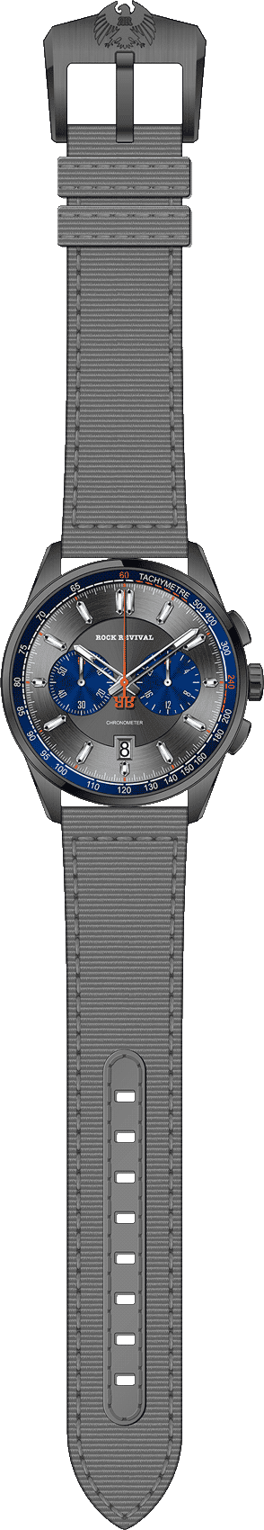 Rock Revival Kite RRQ-8373-3 - Caseback and Strap View