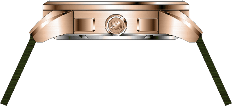 Rock Revival Kite RRQ-8373-4 - Gold Round Case Side Angle