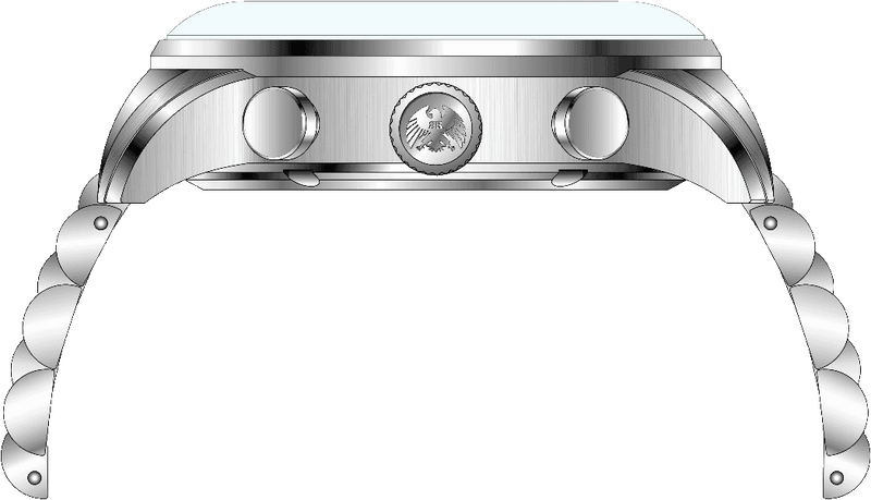 Rock Revival Oxford RRQ-8388-3 - Steel Round Case Side Angle