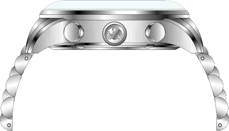 Rock Revival Oxford RRQ-8388-4 - Steel Round Case Side Angle