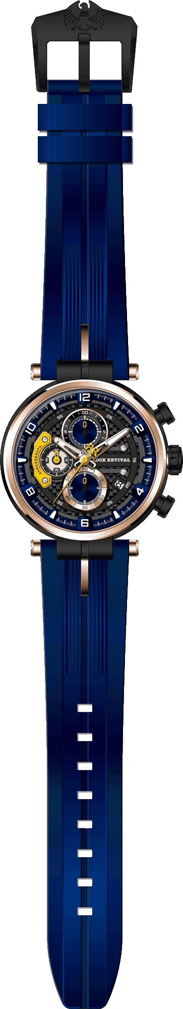 Rock Revival Macaw RRQ-8429-3 - Caseback and Strap View