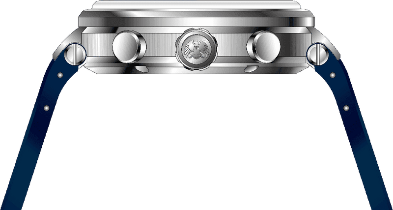 Rock Revival Macaw RRQ-8429-4 - Steel Round Case Side Angle