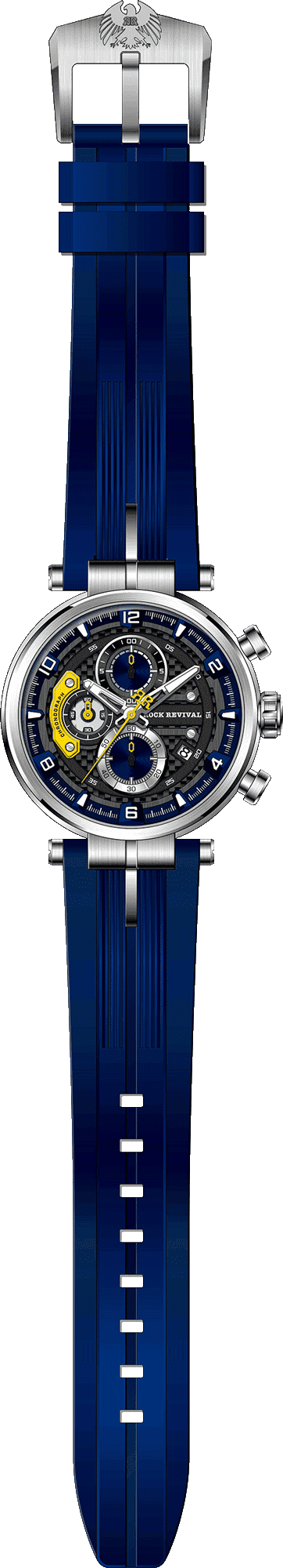 Rock Revival Macaw RRQ-8429-4 - Caseback and Strap View