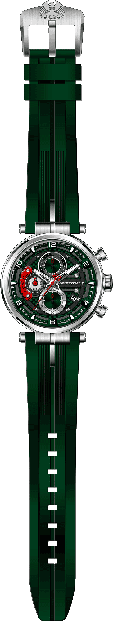 Rock Revival Macaw RRQ-8429-6 - Caseback and Strap View