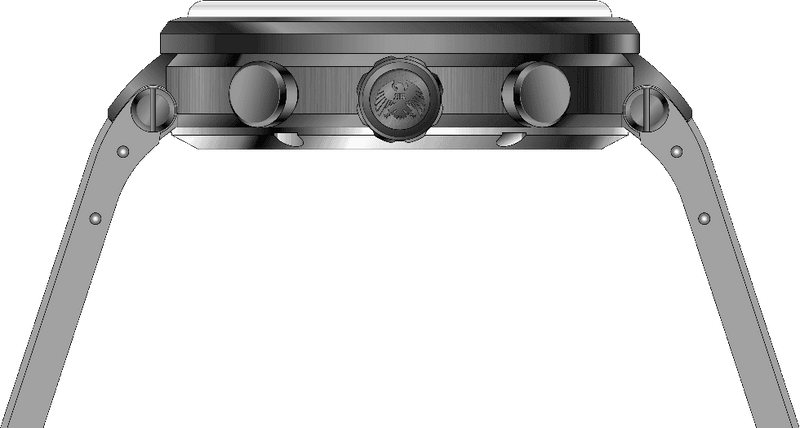Rock Revival Macaw RRQ-8429-7 - Grey Round Case Side Angle