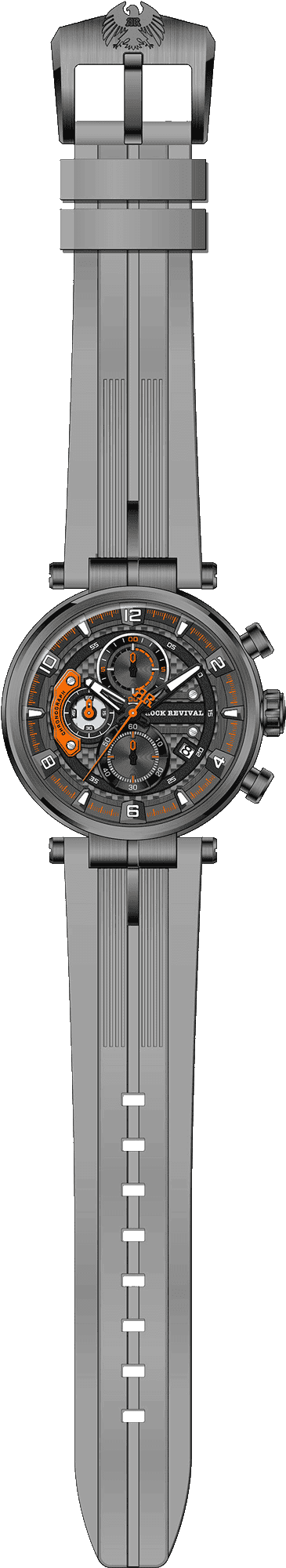 Rock Revival Macaw RRQ-8429-7 - Caseback and Strap View