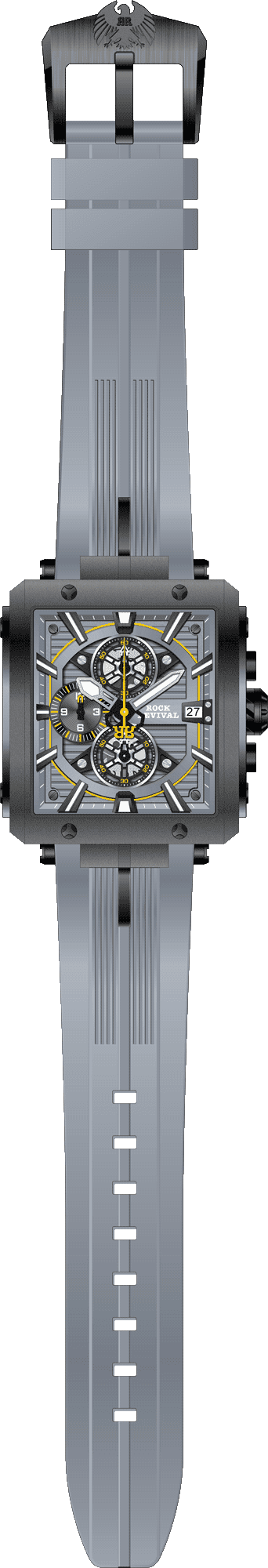 Rock Revival Macaw RRQ-9047-1 - Caseback and Strap View