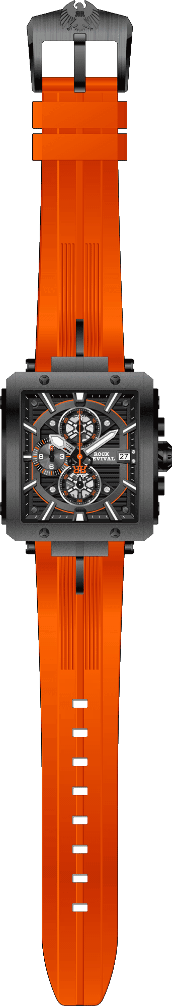 Rock Revival Macaw RRQ-9047-2 - Caseback and Strap View