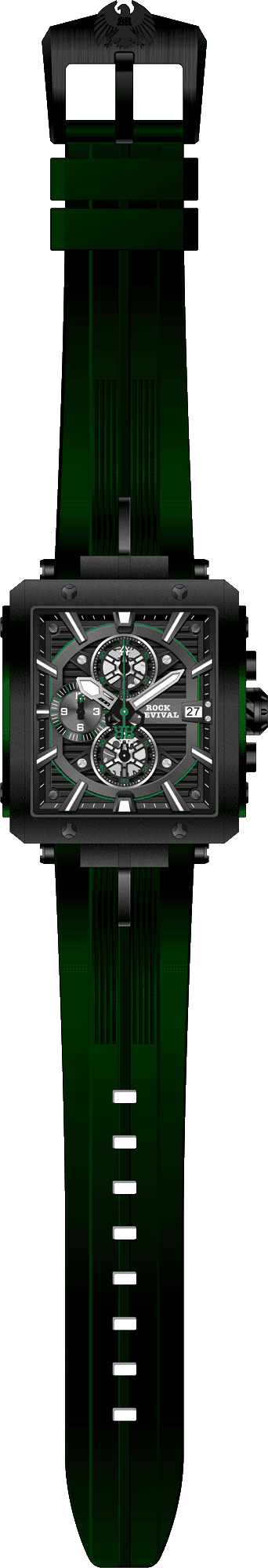 Rock Revival Macaw RRQ-9047-4 - Caseback and Strap View