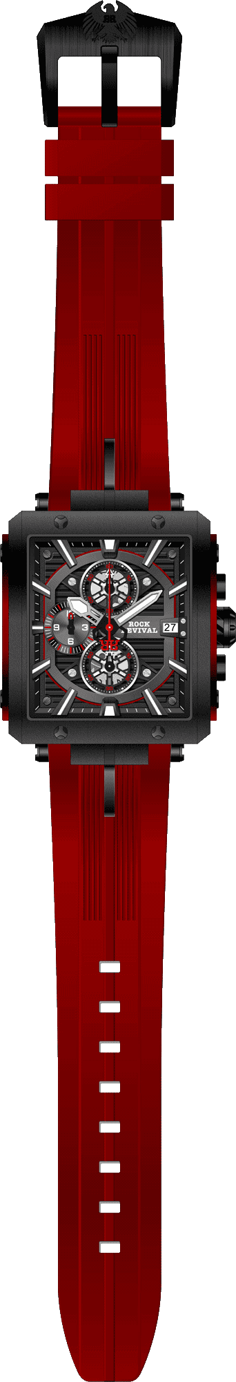 Rock Revival Macaw RRQ-9047-8 - Caseback and Strap View