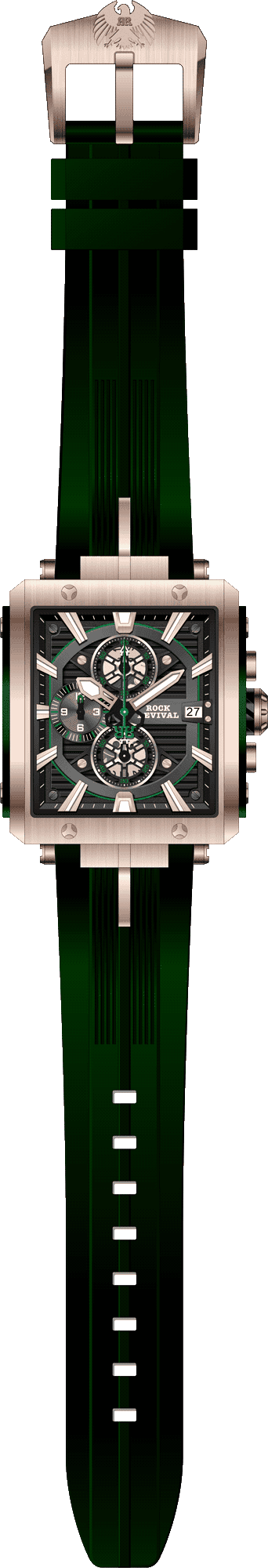 Rock Revival Macaw RRQ-9047-9 - Caseback and Strap View