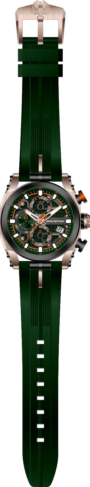 Rock Revival Kite RRQ-9052-4 - Caseback and Strap View