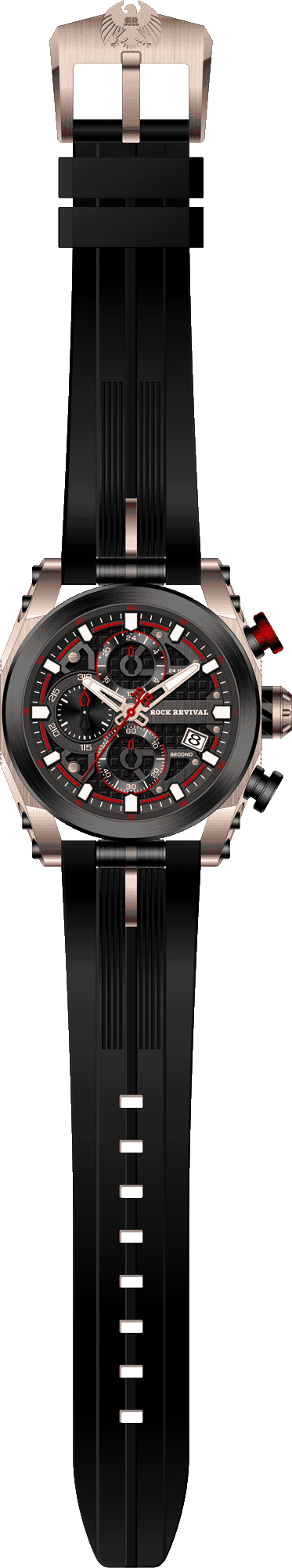 Rock Revival Kite RRQ-9052-8 - Caseback and Strap View