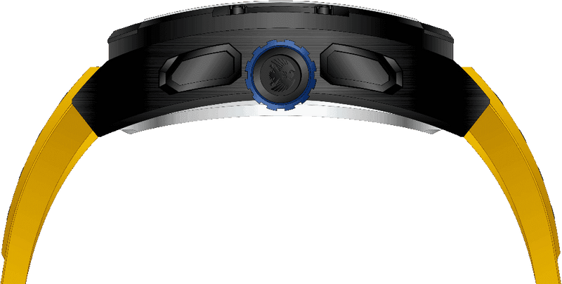 Rock Revival Wolf RRQ-9059-5 - Black Square Case Side Angle