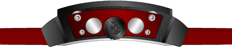 Rock Revival Macaw RRQ.6526.B.R - Black Square Case Side Angle