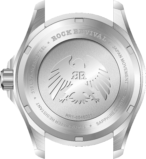 Rock Revival Kite RRQ.6546.G - Sapphire Crystal and Green Dial Detail