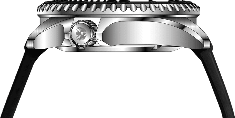 Rock Revival Kite RRQ.8141.B - Steel Round Case Side Angle