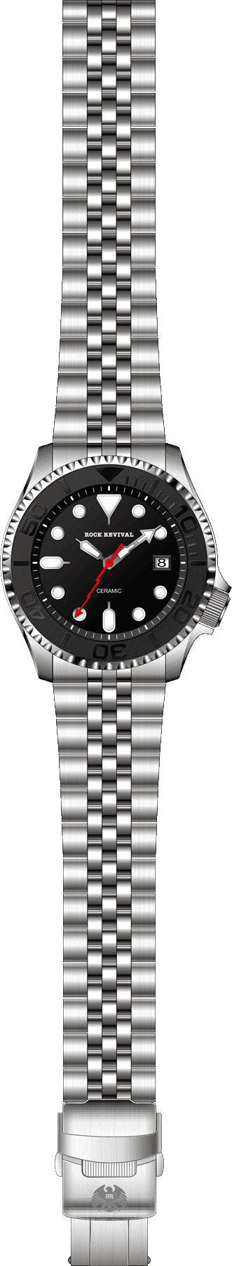 Rock Revival Kite RRQ.8141C.B - Caseback and Strap View