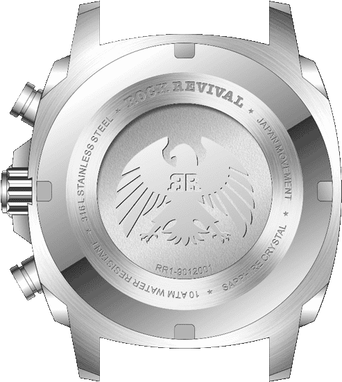 Rock Revival Kite RRQ.9012.G - Sapphire Crystal and Green Dial Detail